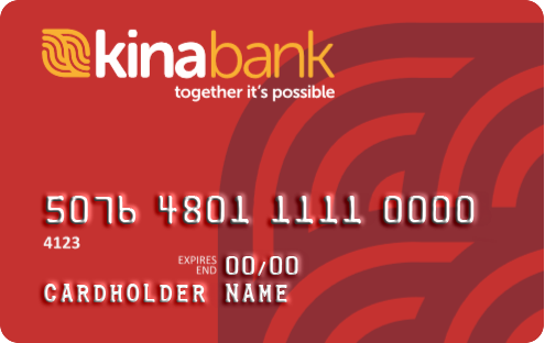 KB_Local Card_Red 1 Kina Bank local debit card
